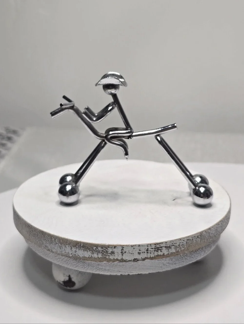 Cowboy Riding Horse Metal Desktop Decor [ Read Details ]